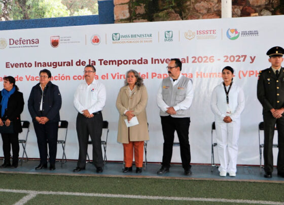 Inician en Zacatecas campañas de vacunación contra Virus del Papiloma Humano, Influenza y Covid