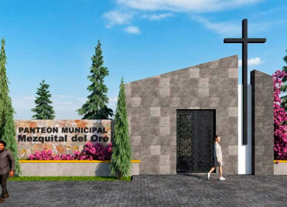  Mónica Rodarte impulsa la rehabilitación del panteón municipal de Mezquital del Oro