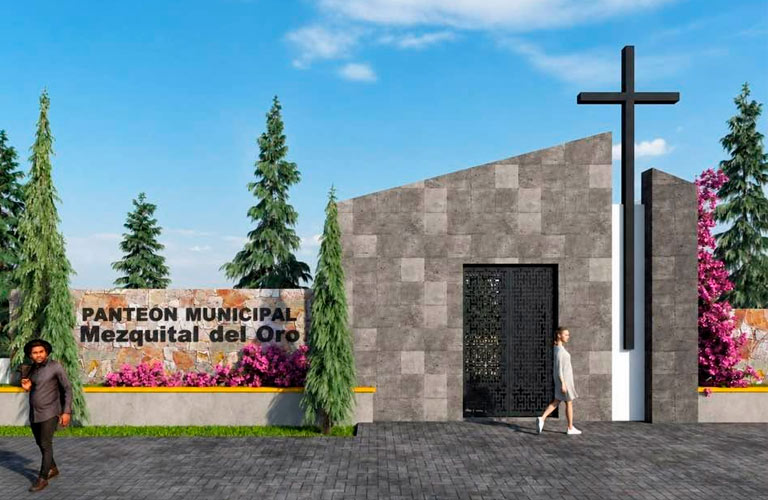  Mónica Rodarte impulsa la rehabilitación del panteón municipal de Mezquital del Oro