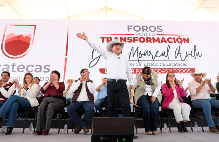 Hemos logrado sanear las finanzas y avanzar en la pacificación de Zacatecas: Gobernador David Monreal Ávila