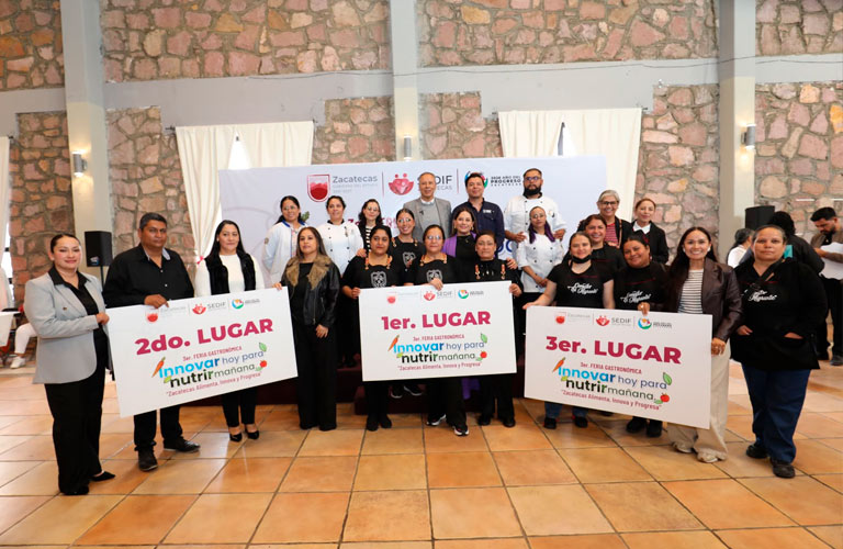 Realiza SEDIF Tercera Feria Gastronómica de Zacatecas; reconocen creatividad y tradición de espacios alimentarios