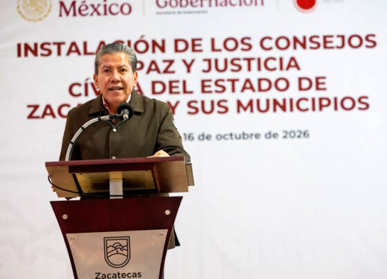 Encabeza Gobernador David Monreal instalación de Consejos de Paz y Justicia Cívica de Zacatecas y Municipios