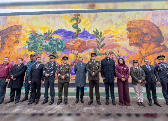Encabeza Gobernador David Monreal conmemoración del aniversario 26 del Hospital Militar de Zona en Guadalupe, Zacatecas