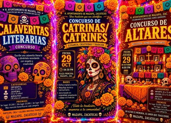 Mazapil convoca a la ciudadanía a tres concursos culturales por el Día de Muertos