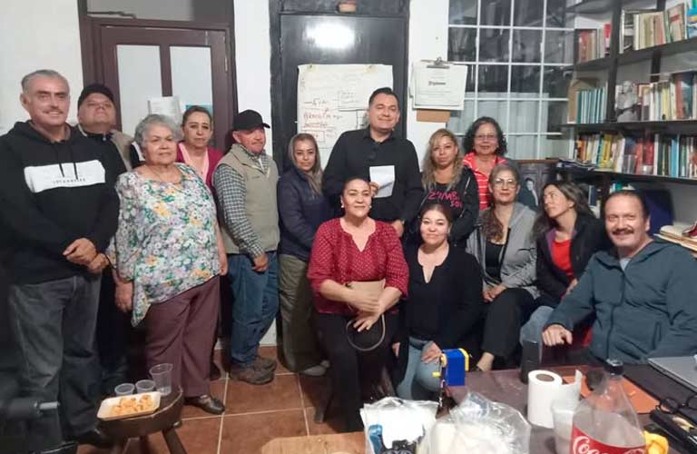 Hamurabi Gamboa se reúne con integrantes de la Asociación Civil “Semos” en Jerez