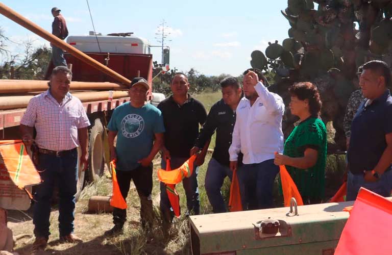 Pueblo y gobierno de Mexquitic unen esfuerzos: arranca perforación de pozo profundo en Los vázquez