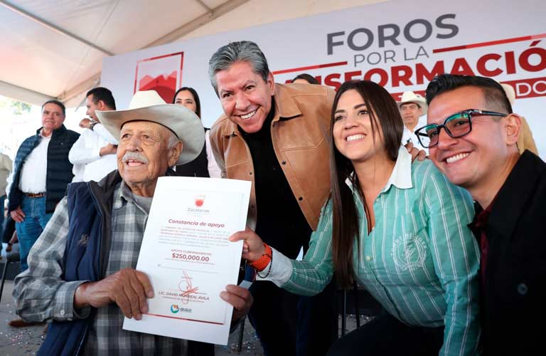 Encabeza Gobernador David Monreal Foro por la Transformación en Calera; invierte en región centro más 2 mil 447 mdp