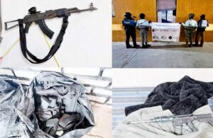 El Ejército Mexicano y Guardia Nacional en coordinación con la Fiscalía General del Estado y la Policía Estatal aseguraron un inmueble y armamento en el municipio de Genaro Codina