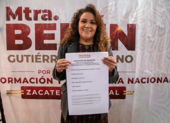 Se registra Belén Gutiérrez como aspirante a la Coordinación Municipal