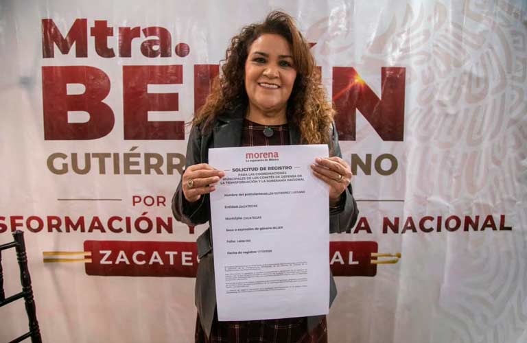 Se registra Belén Gutiérrez como aspirante a la Coordinación Municipal