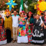 Entre plumas, máscaras y piñas, ofrenda Oaxaca su Guelaguetza a Zacatecas en Festival de Día de Muertos