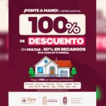 Impulsa Pepe Saldívar descuentos de hasta 100% en multas del predial para apoyar la economía de las familias de Guadalupe