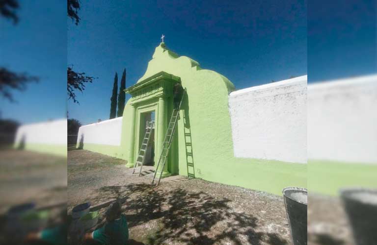 Inician trabajos de rehabilitación en el panteón municipal de Guanamé